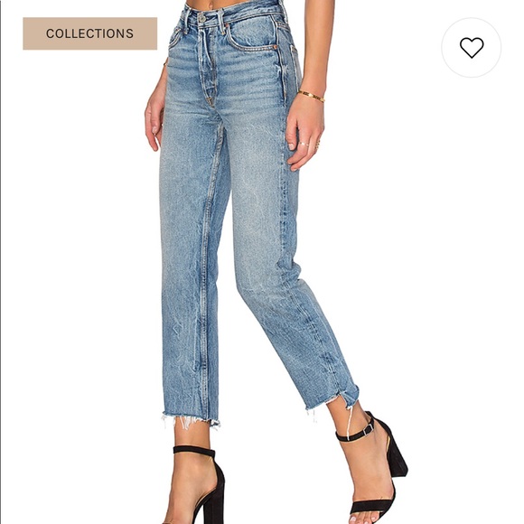 GRLFRND Denim - Grlfnd Denim Helena High-Rise Straight Jean